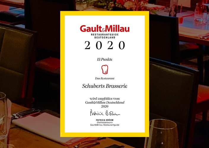 Empfohlen vom Gault&Millau Deutschland 2020