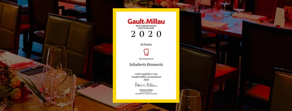 Empfohlen vom Gault&Millau Deutschland 2020